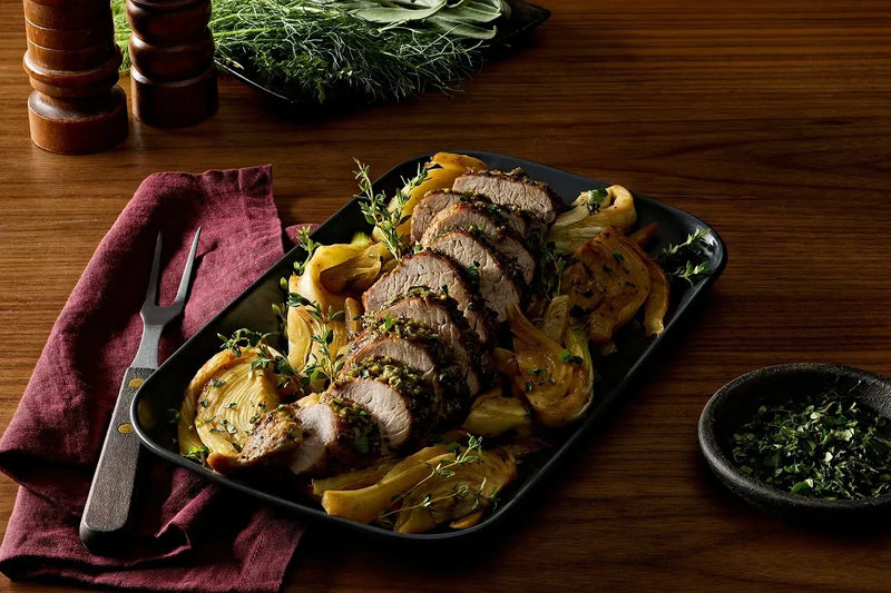 Easy Mustard-and-Fennel-Roasted Pork Loin