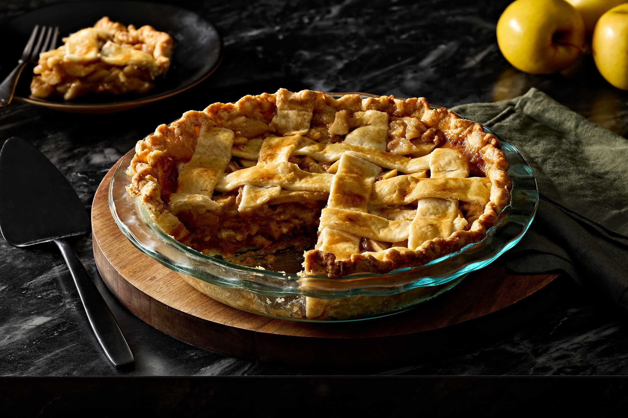 Lard Double-Crust Caramel Apple Pie