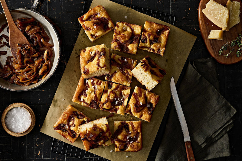 Caramelized Onion and Parmesan Focaccia