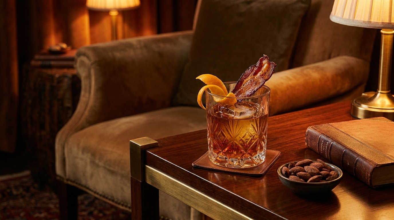 Fat-Washed Whiskey Old Fashioned
