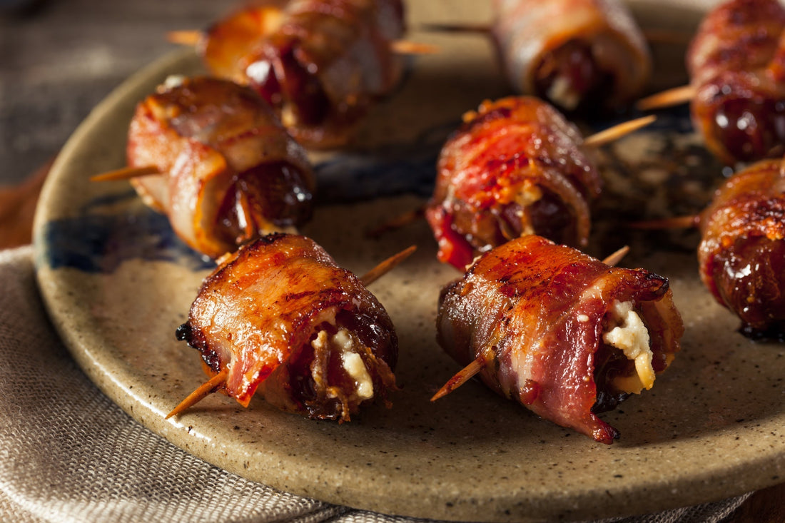 Blue Cheese-Stuffed Bacon-Wrapped Dates