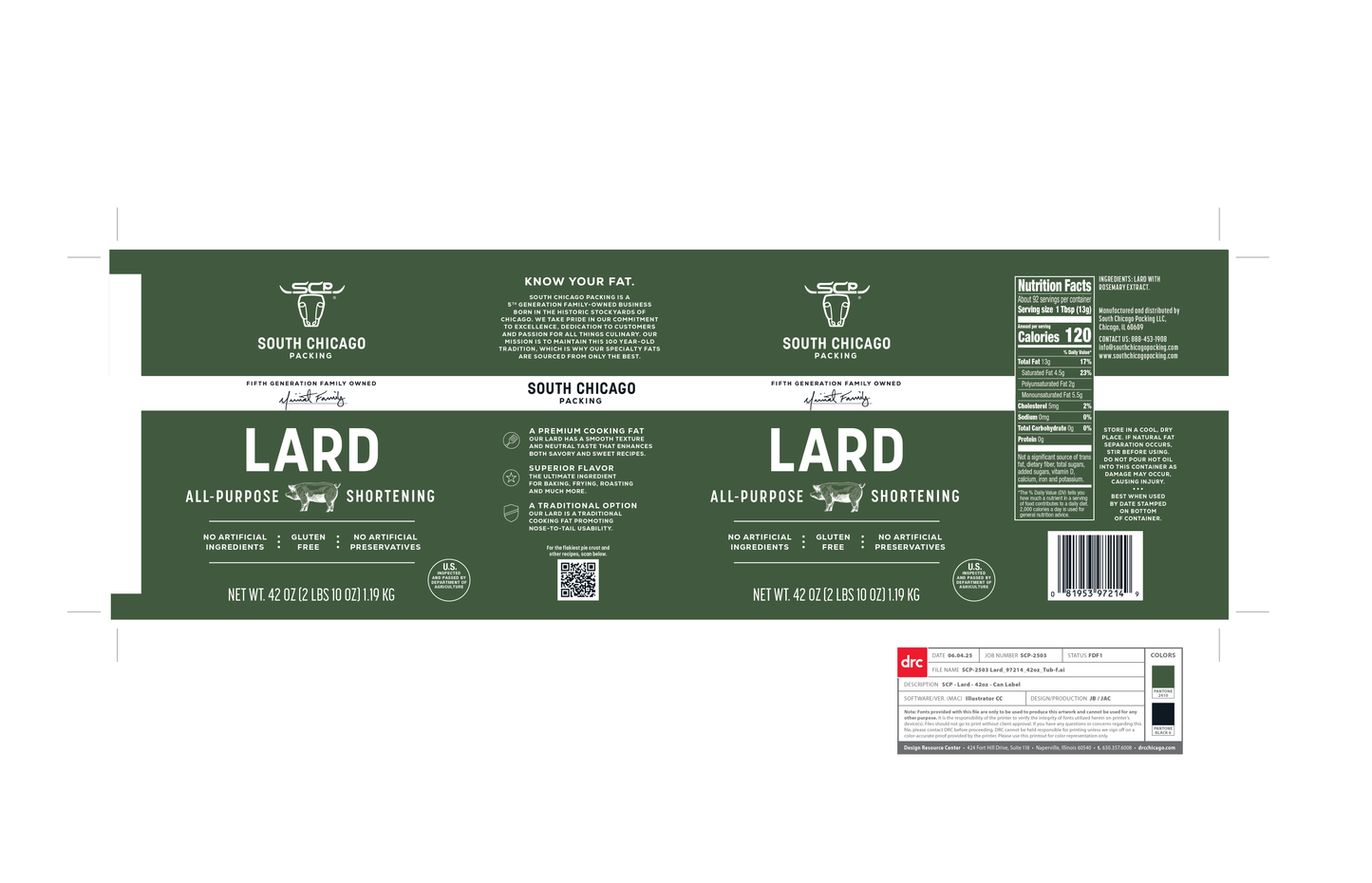 Traditional Lard Shortening