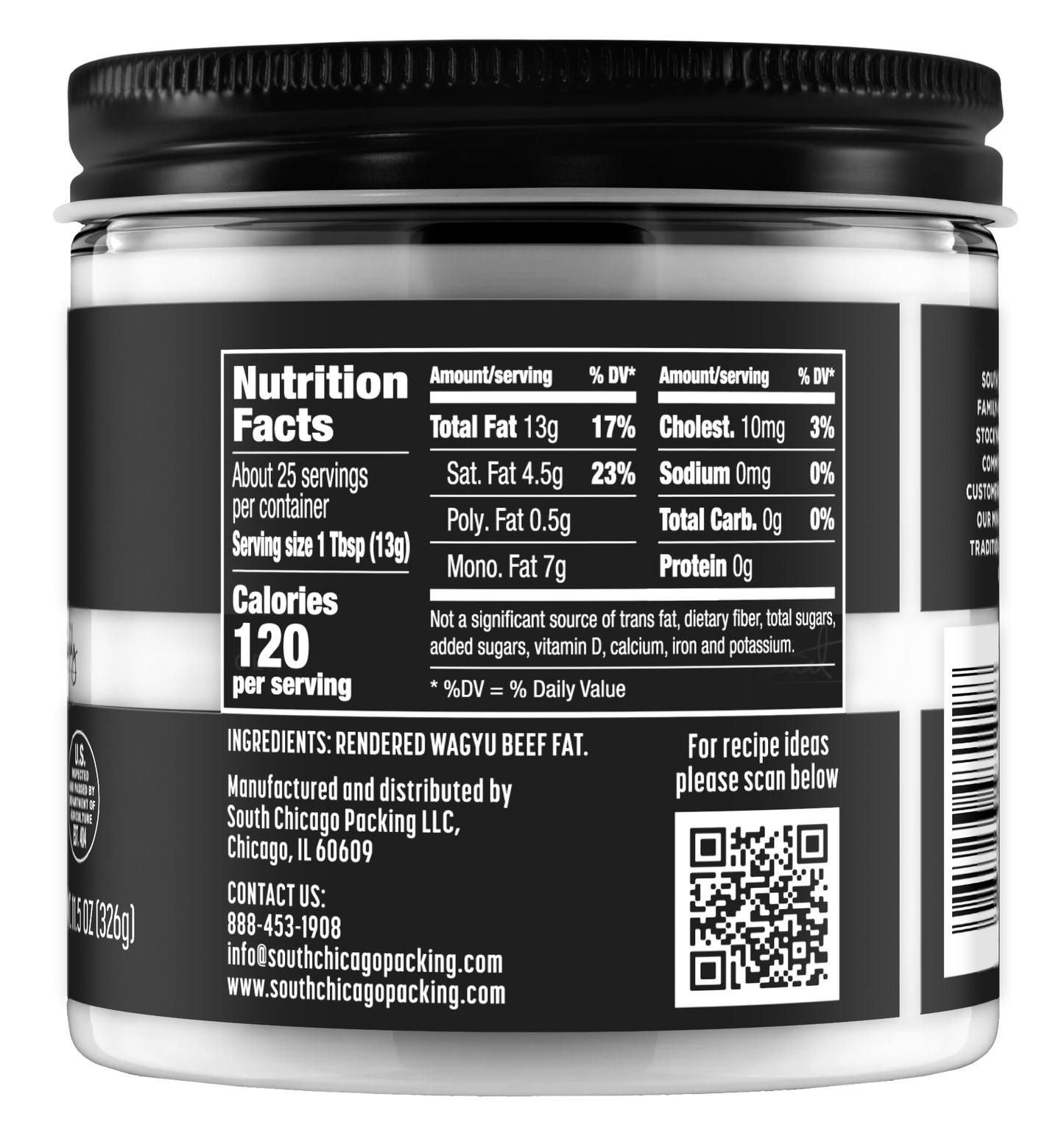 Wagyu Beef Tallow Glass Jar