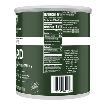 Traditional Lard Shortening